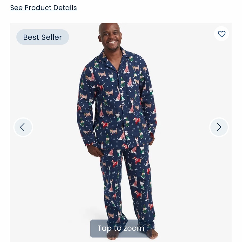 The Company Store Men's XMAS Pajamas Set Size L Flannel